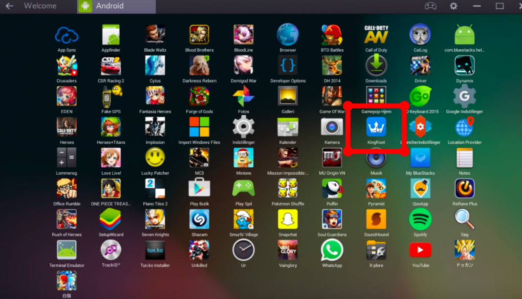 bluestacks download rooted